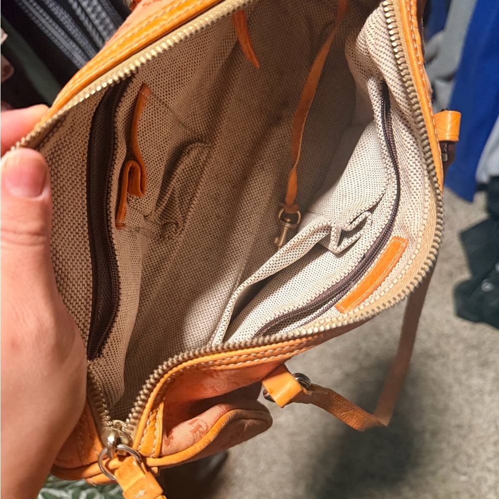 Dooney & Bourke Orange Logo Monogram Shoulder Bag - Picture 6 of 7